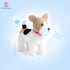"Duoai Genuine fox Hunt terrier, Chubby and cute, cute simulation collar, puppy plush toy, doll, children's gift. Application Scenario